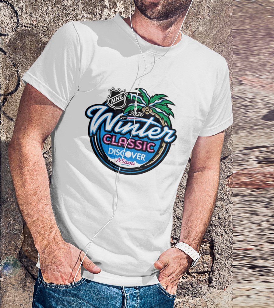 2026 NHL Winter Classic Discover Miami Palm Tree T-Shirt