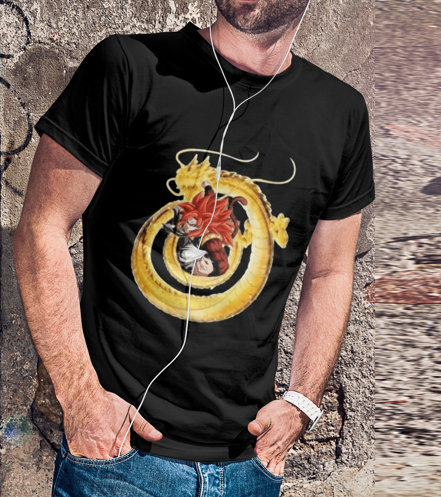 Dragon Ball Games Battle Hour 2026 Dokkan Battle Super Saiyan 4 Gogeta Shenron T-Shirt