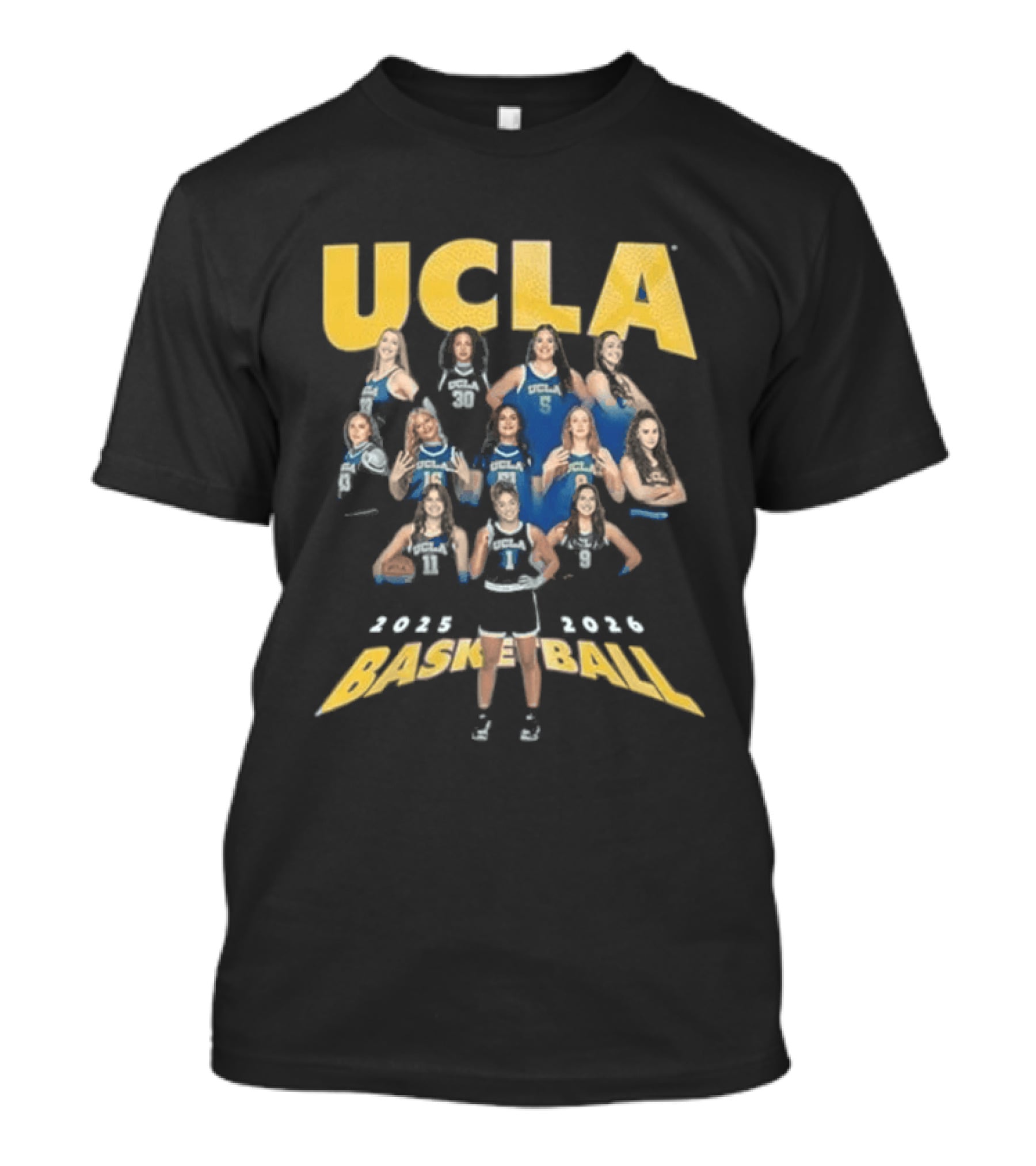 UCLA Bruins Youth Blue Basketball Team Fashion Player 2025 2026 T-Shirt