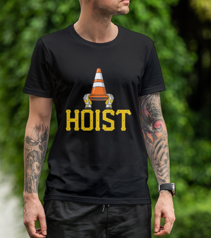 Hoist The Traffic Cone Pittsburgh Baseball Yellow Black Grafters T-Shirt