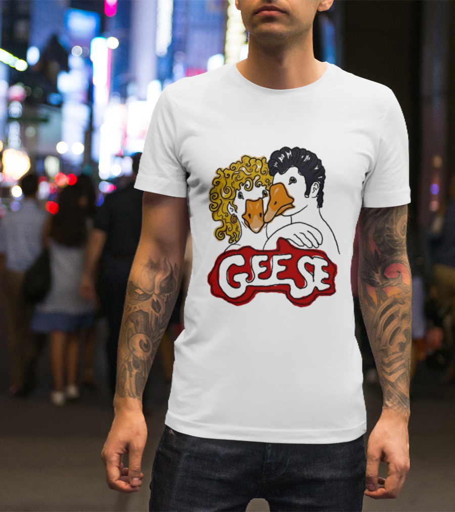 Grease Inspired Lonely Club Geese With Duck Faces T-Shirt