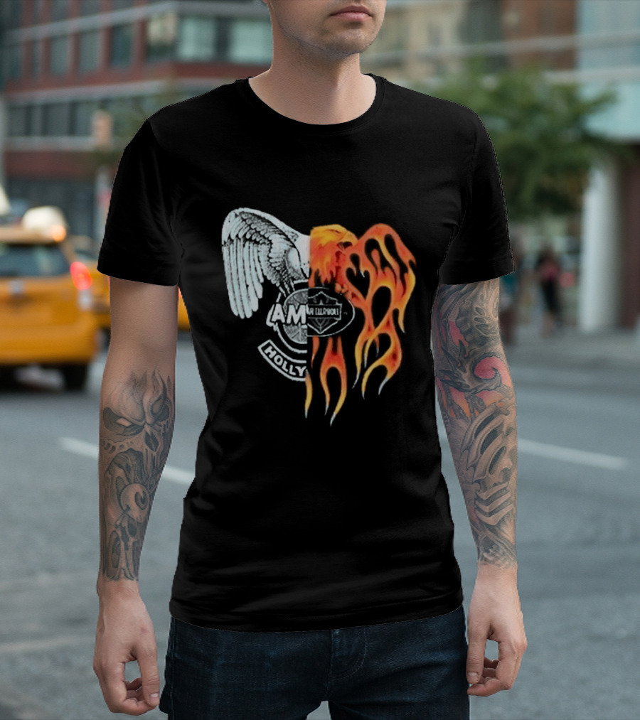 Louis Tomlinson HDWGH Tour Prague Amiri Spliced Angel Flames 2026 T-Shirt