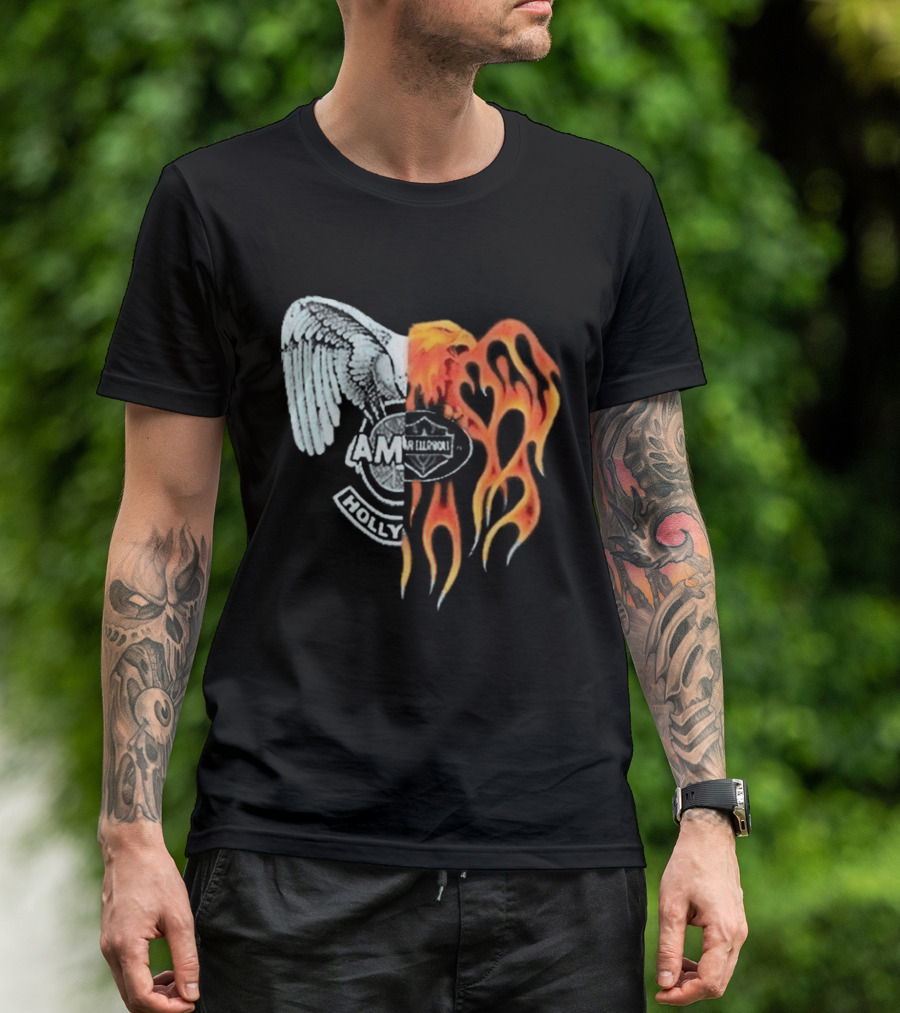 Louis Tomlinson HDWGH Tour Prague Amiri Spliced Angel Flames 2026 T-Shirt