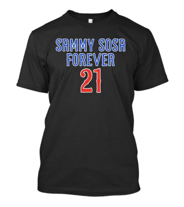 Sammy Sosa Forever 21 Cubs Red Licensed T-Shirt