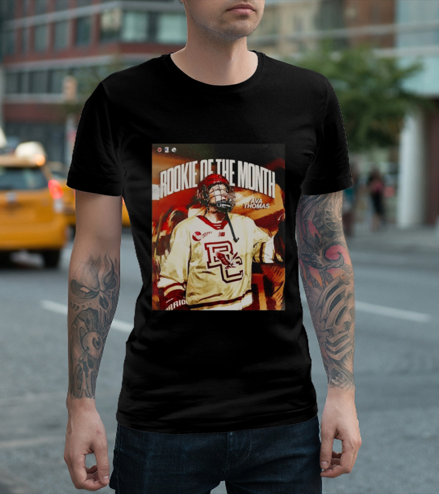 Rookie Of The Month Ava Thomas Boston College Hockey T-Shirt