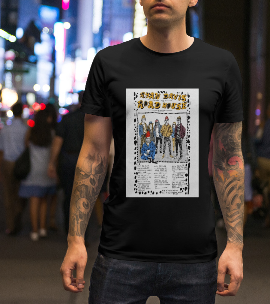 Ryan Davis Road House Band 2026 US Shows Tour Dates T-Shirt