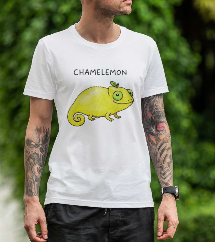 Chamelemon Lemon Chameleon Fruit Pun Humor T-Shirt