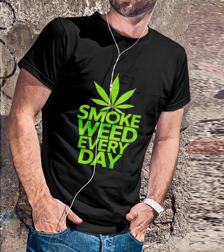 Smoke Weed Every Day Cannabis For Sale Ships Free Leaf T-Shirt