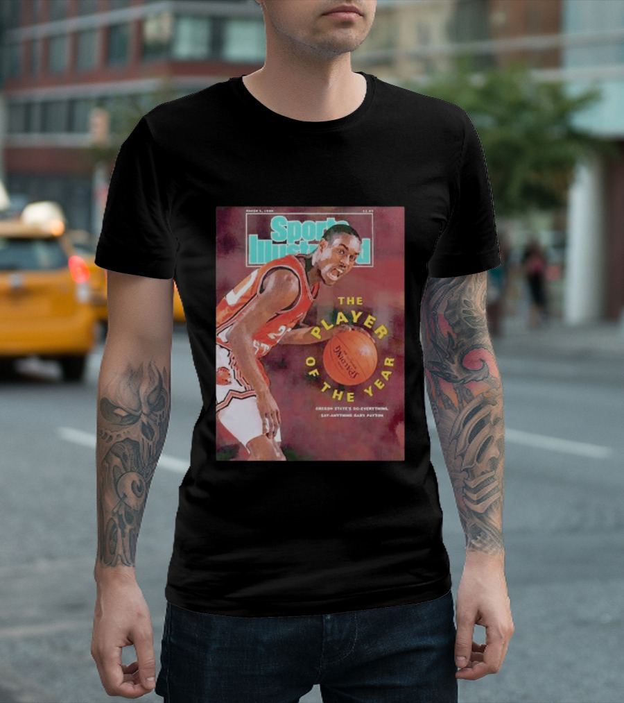 Sports Illustrated March 5 1990 The Player Of The Year Oregon State's Gary Payton T-Shirt