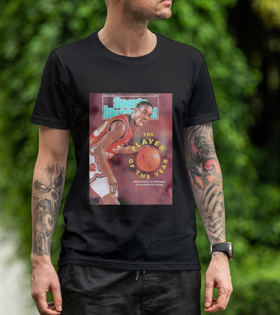 Sports Illustrated March 5 1990 The Player Of The Year Oregon State's Gary Payton T-Shirt