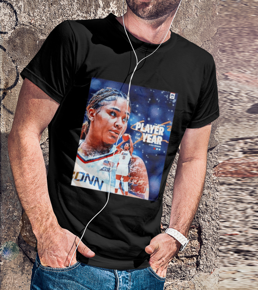 UConn Huskies The Athletic Player Of The Year Sarah Strong T-Shirt