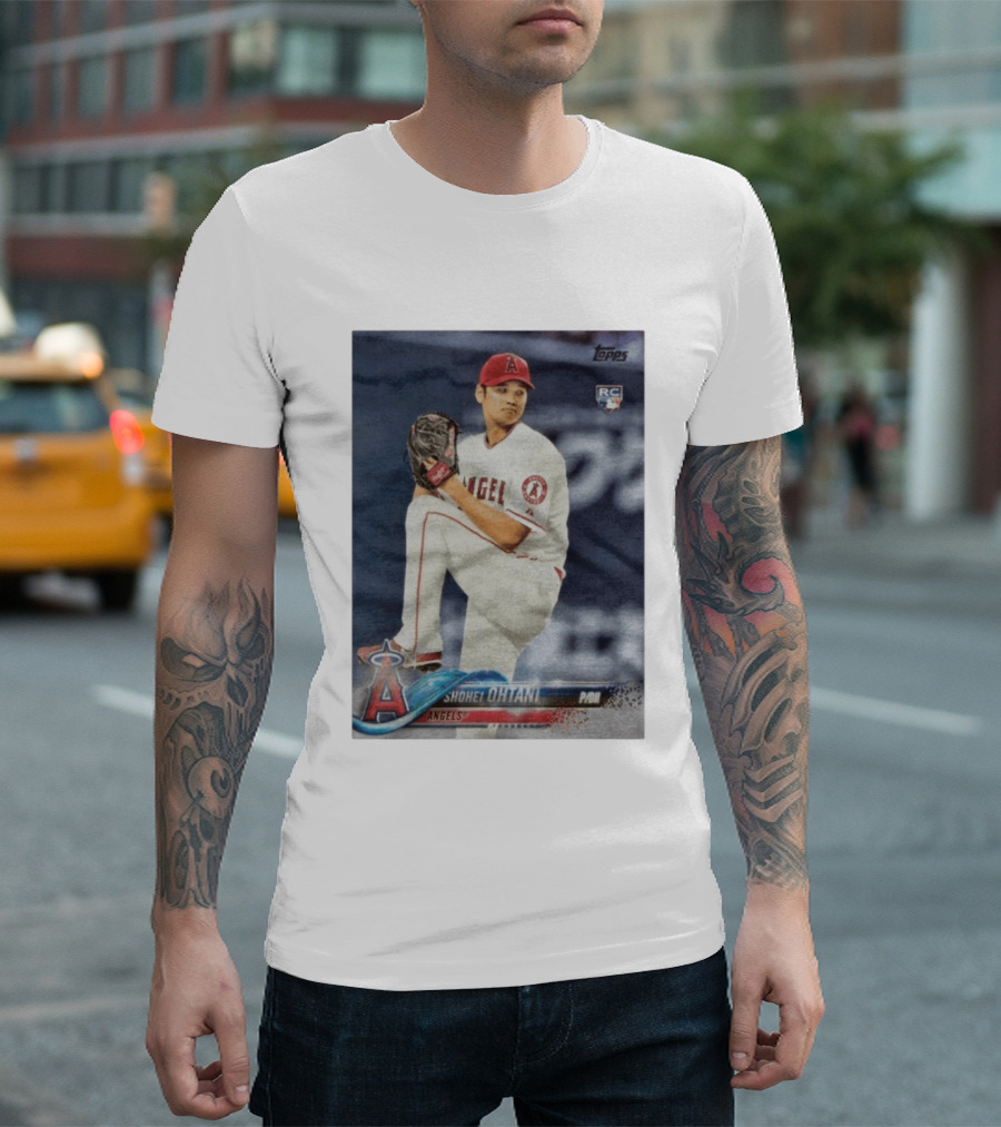 Topps Los Angeles Angels Shohei Ohtani RC Rookie Card T-Shirt