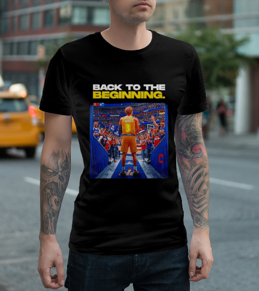 Back To The Beginning Trae Young Washington Wizards Fan Celebration T-Shirt