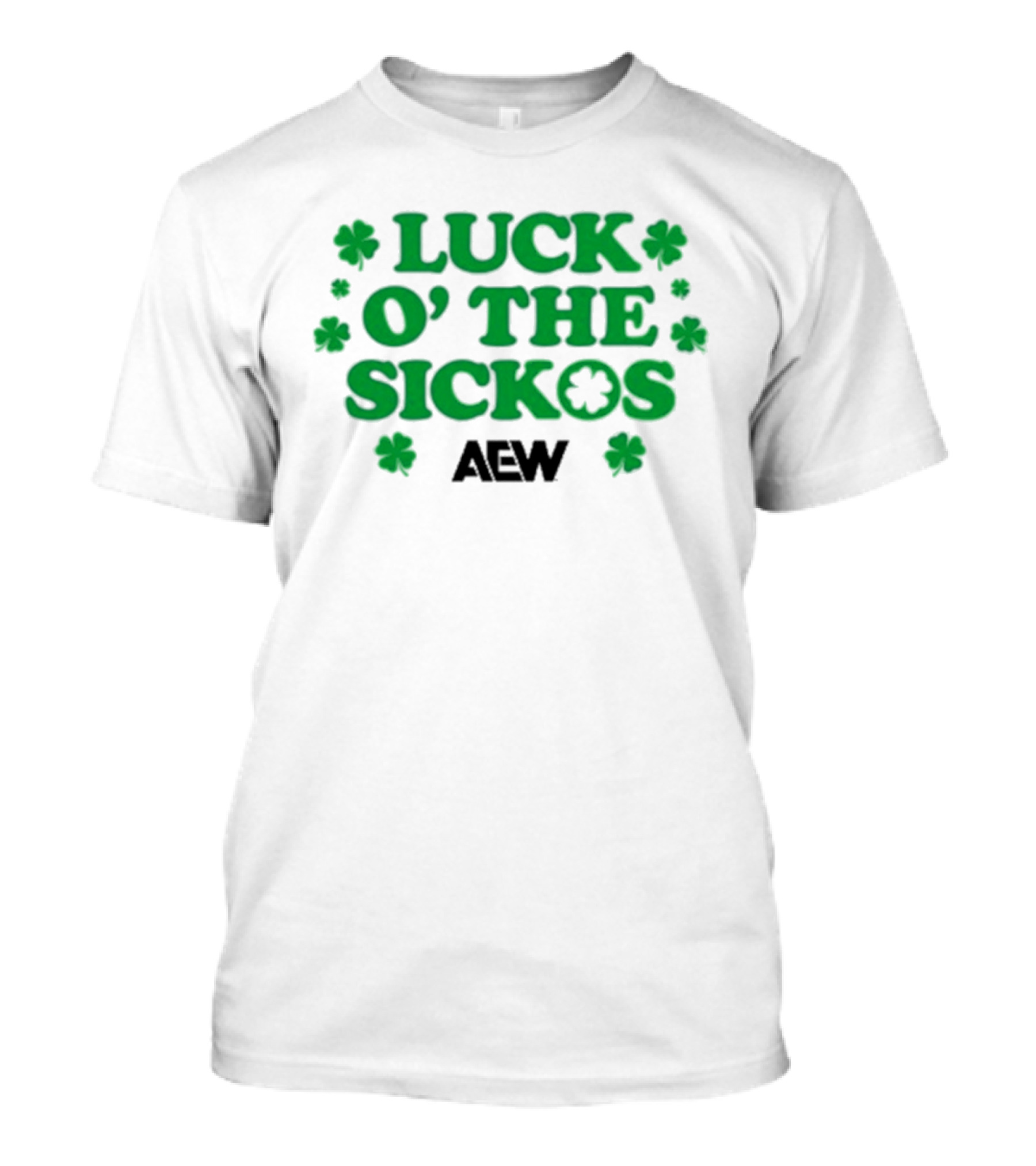 LUCK O' THE SICKOS AEW St. Paddy's Day 2026 Standard Soft Ringer T-Shirt