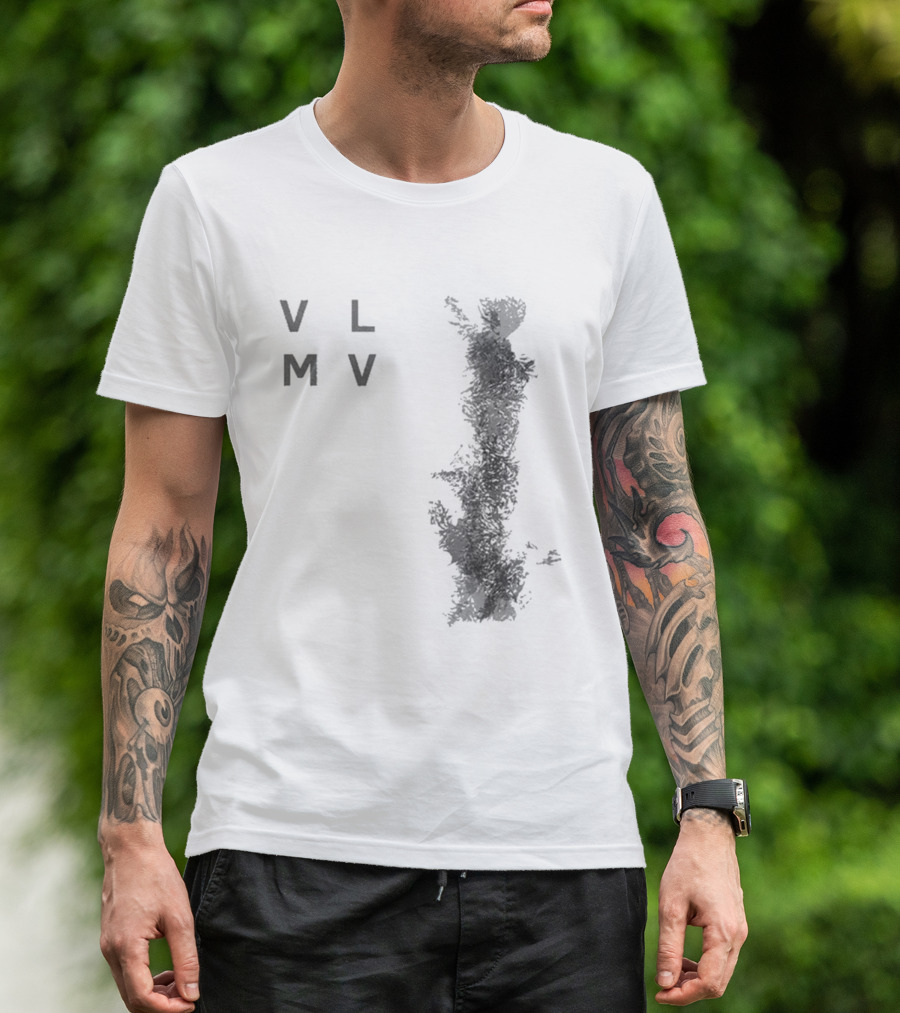 Vlmv There Will Come Soft Rains Abstract Monochrome T-Shirt