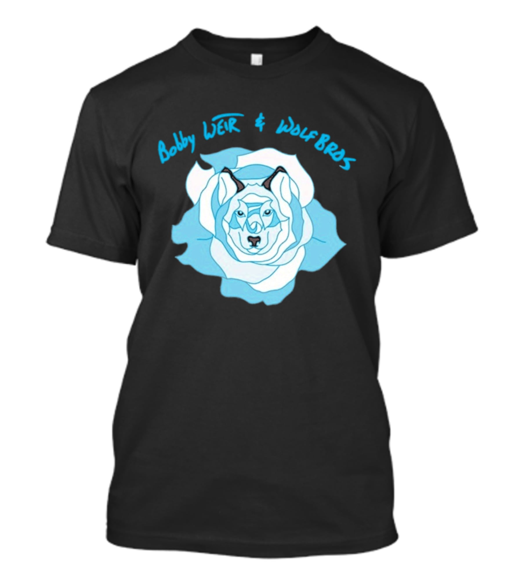 Bobby Weir And Wolf Bros Blue Rose Wolf T-Shirt