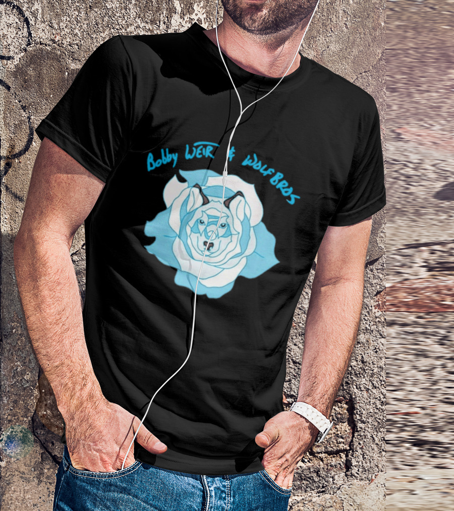 Bobby Weir And Wolf Bros Blue Rose Wolf T-Shirt