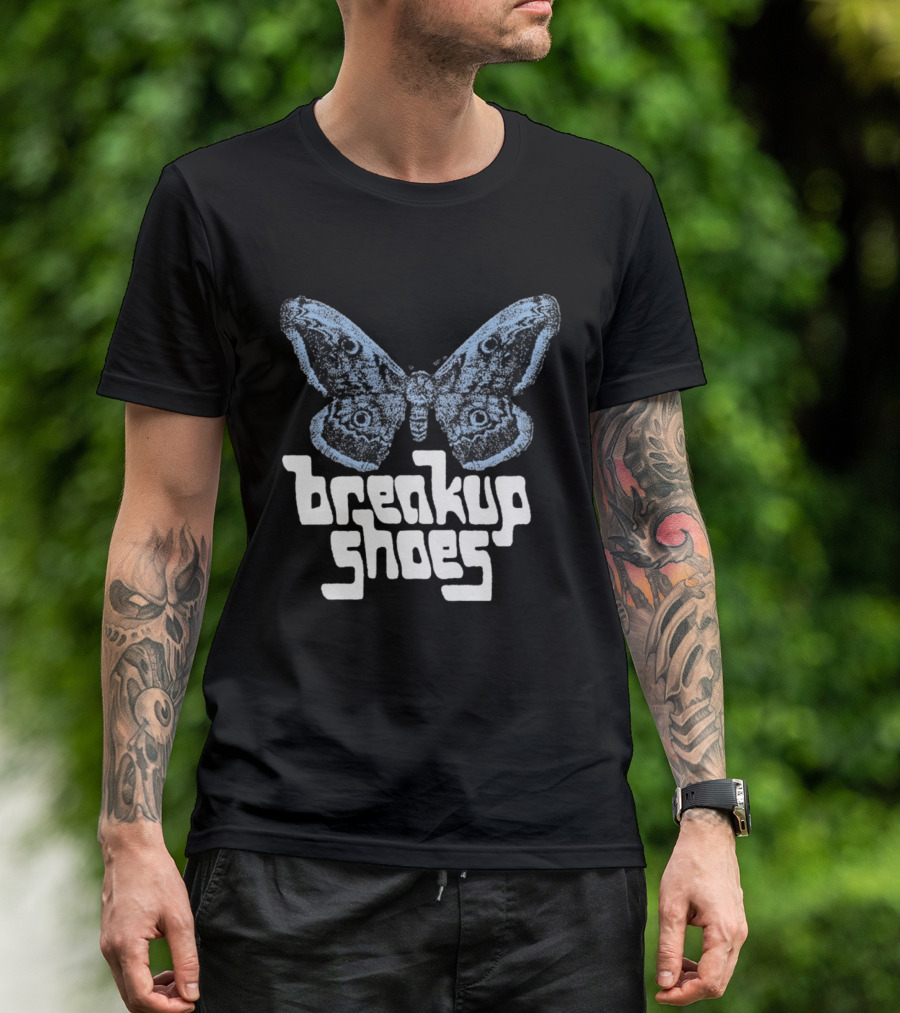 Breakup Shoes Blue Black Moth T-Shirt