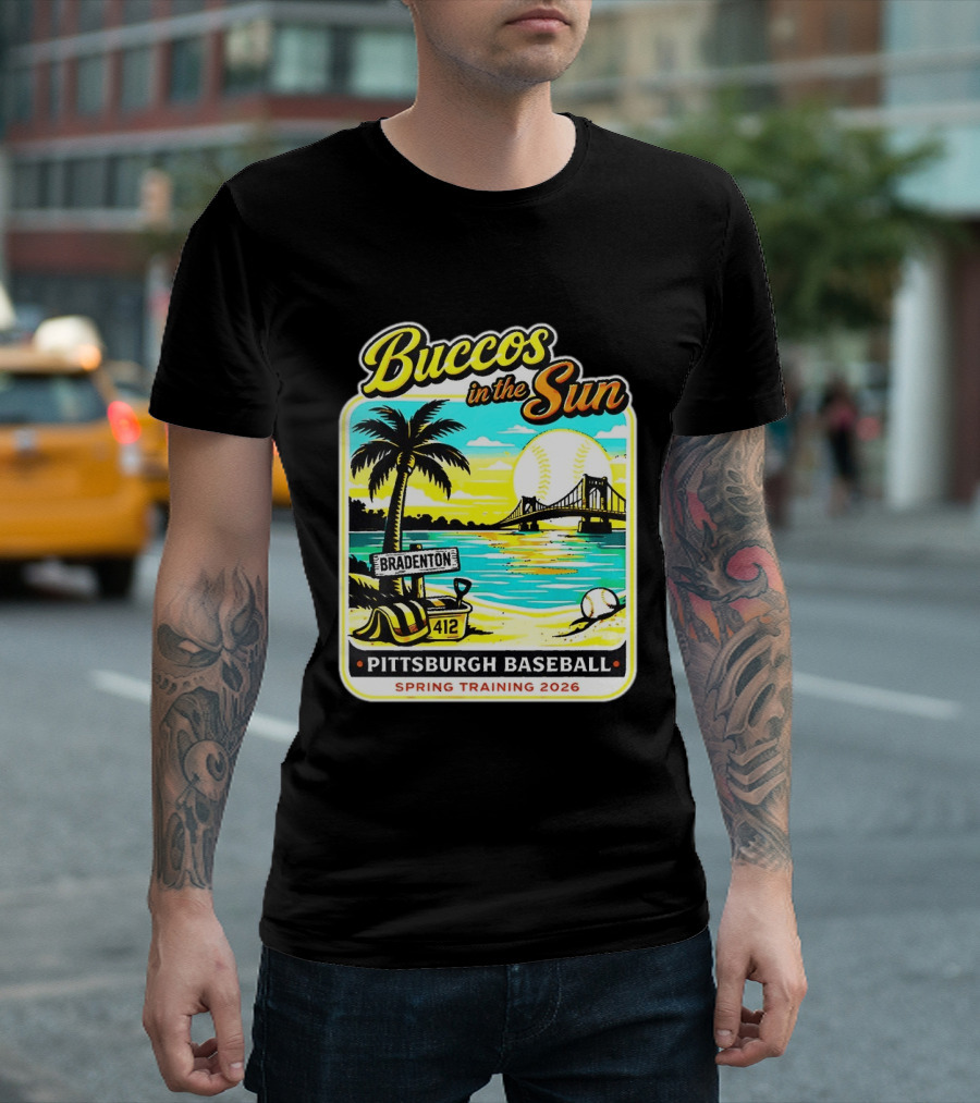 Buccos In The Sun Bradenton Pittsburgh Baseball Spring Training 2026 T-Shirt