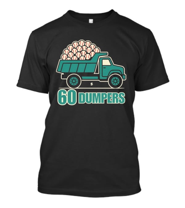 Seattle Mariners Cal Raleigh 60 Dumpers Baseball Truck Historic Season T-Shirt