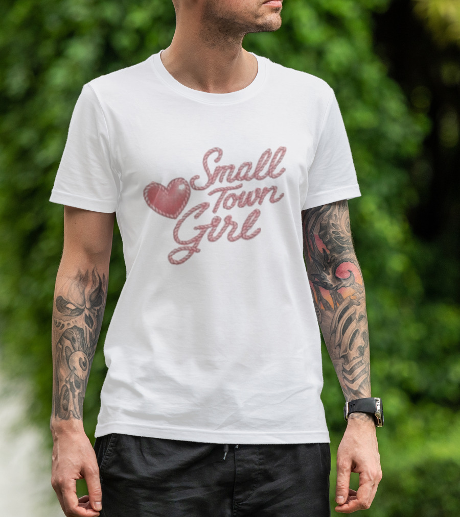 Merchlabs Small Town Girl Heart Stitch Madison Marilla T-Shirt