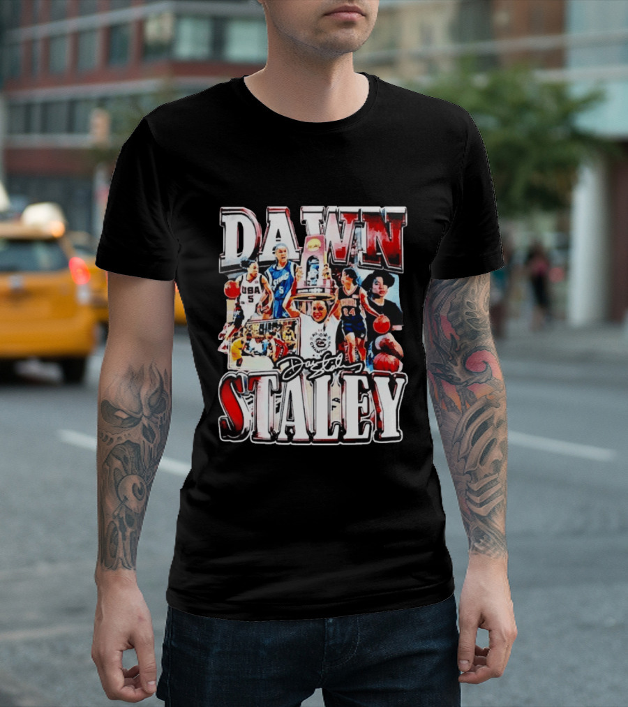 Dawn Staley South Carolina Gamecocks Basketball Collage USA Olympic Champion T-Shirt