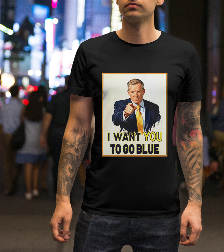 Dusty May I Want You To Go Blue Michigan Wolverines Basketball T-Shirt