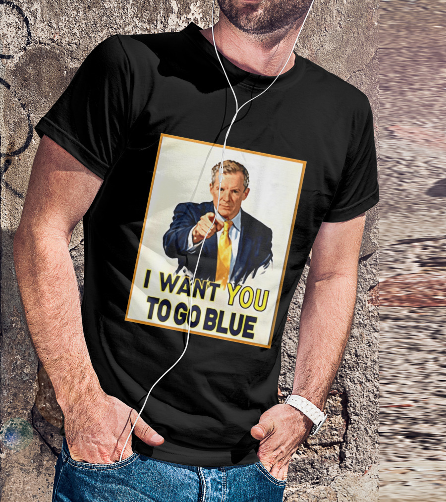 Dusty May I Want You To Go Blue Michigan Wolverines Basketball T-Shirt