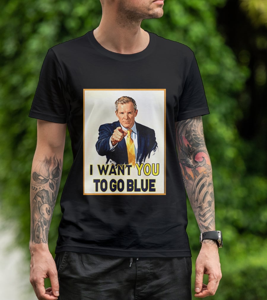 Dusty May I Want You To Go Blue Michigan Wolverines Basketball T-Shirt