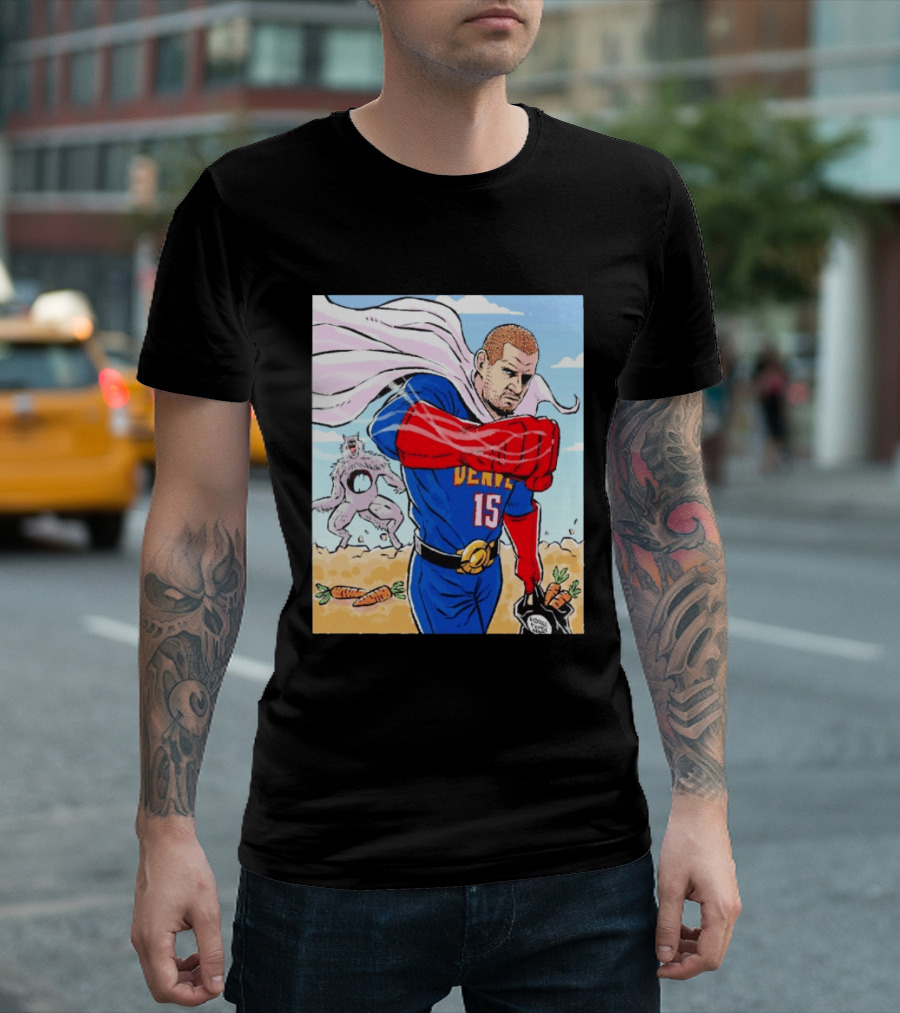 Joker Nikola Jokić Superhero Denver 15 Defeats Wolves 56 Points Carrot Power T-Shirt