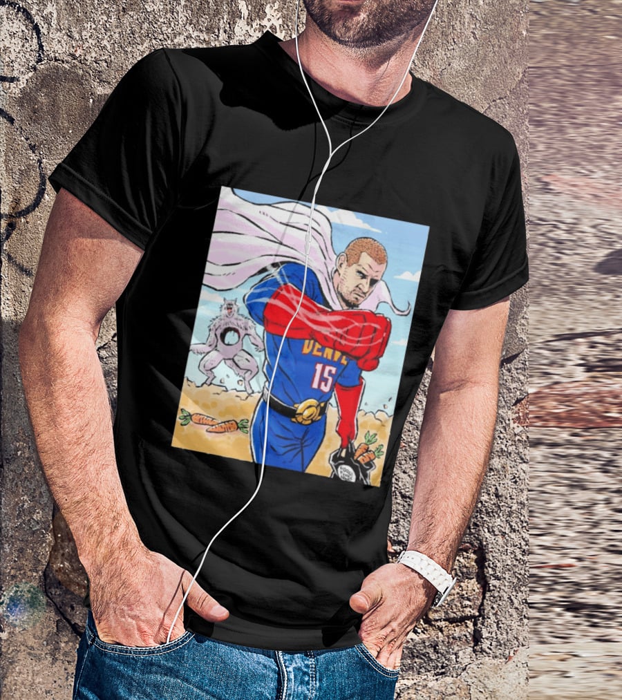 Joker Nikola Jokić Superhero Denver 15 Defeats Wolves 56 Points Carrot Power T-Shirt