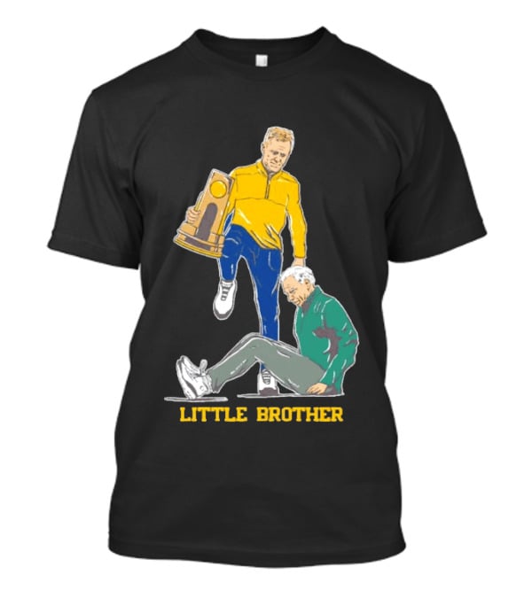 Michigan Wolverines Little Brother Dusty May Stepover Trophy Moment T-Shirt