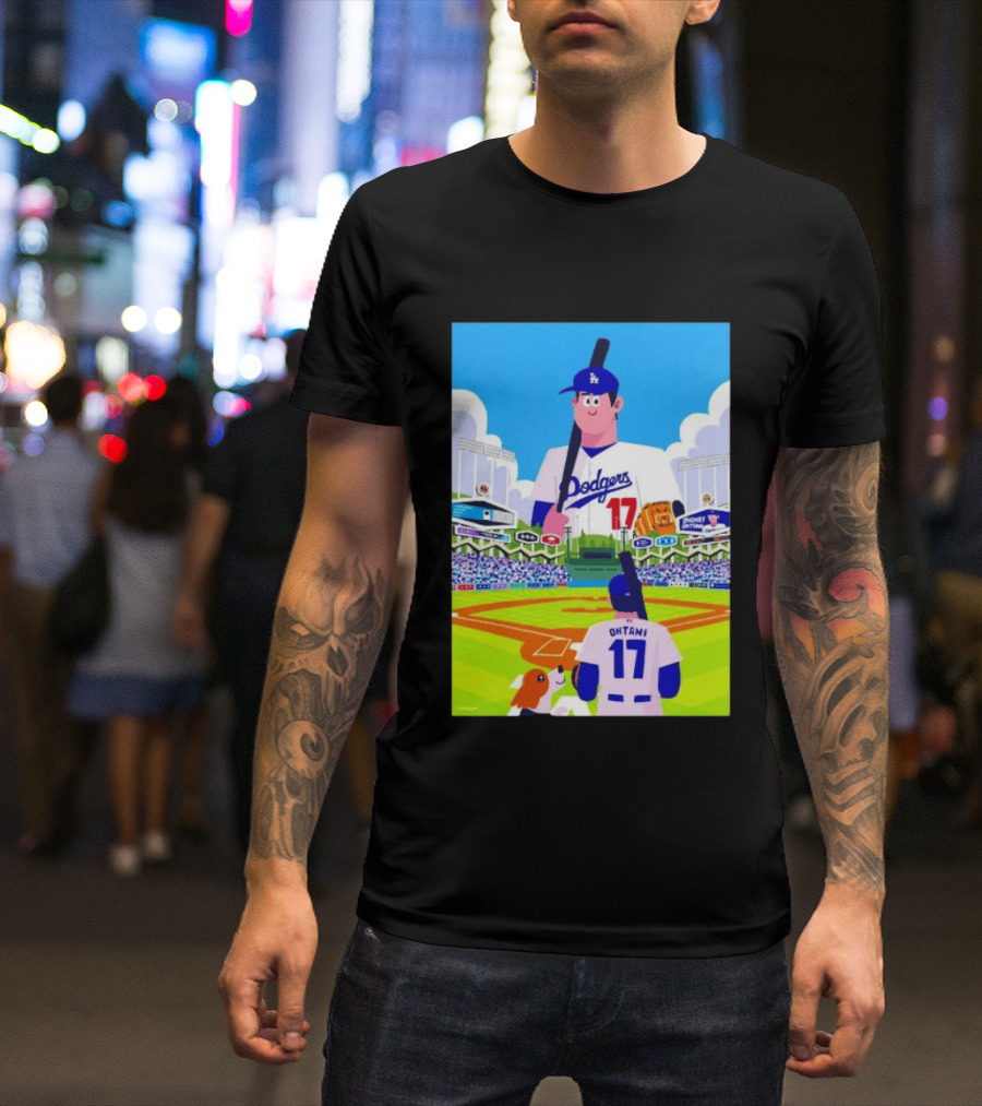 Shohei Ohtani Massive Los Angeles Dodgers 2026 World Baseball Classic Stadium Scene T-Shirt