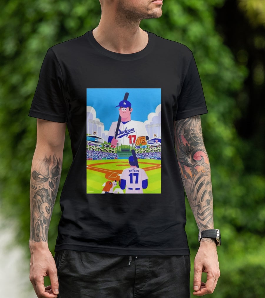 Shohei Ohtani Massive Los Angeles Dodgers 2026 World Baseball Classic Stadium Scene T-Shirt