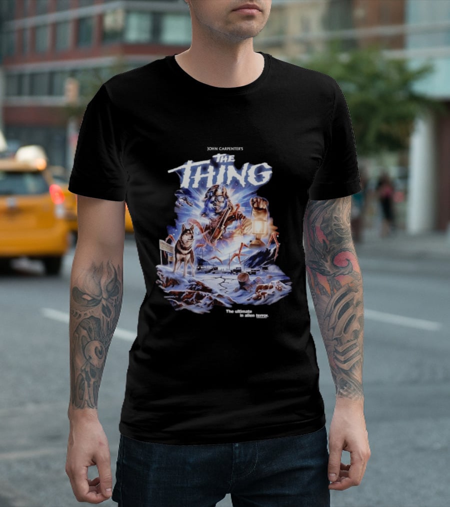 John Carpenter's The Thing The Ultimate In Alien Terror Retro Horror Movie T-Shirt