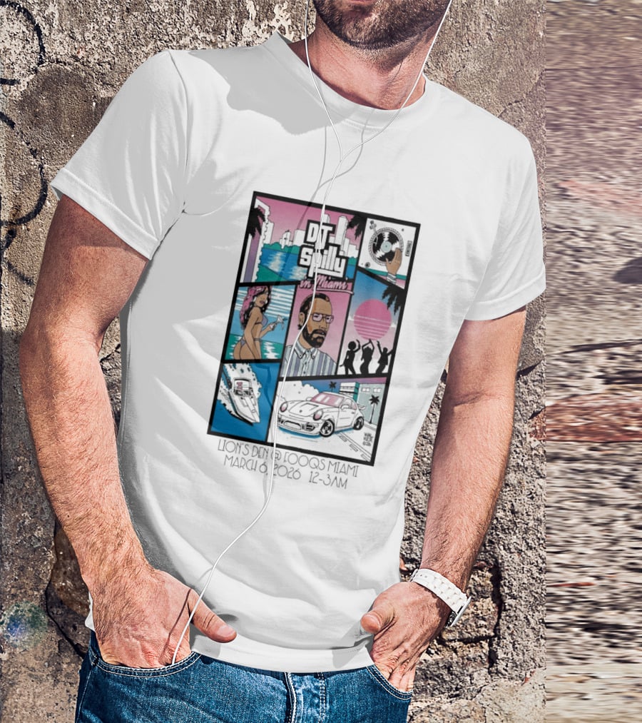 DJ Spilly In Miami March 6 2026 Iconic Nightlife Vibes T-Shirt