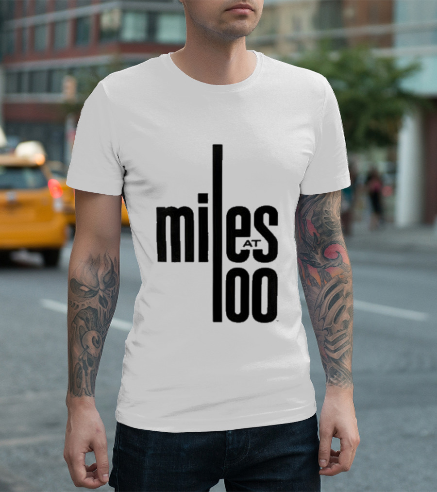 Miles Davis Miles At 100 Black T-Shirt