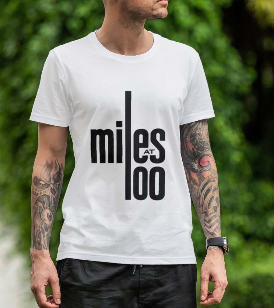 Miles Davis Miles At 100 Black T-Shirt