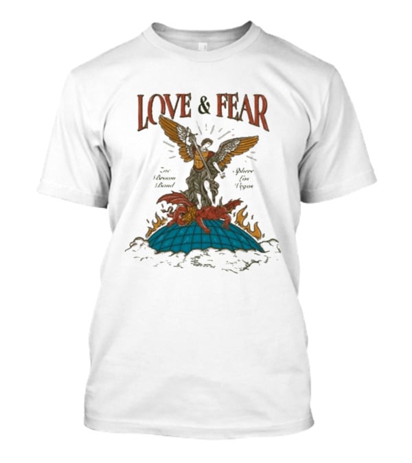 Zac Brown Band Love & Fear Sphere Guardian Angel And Dragon T-Shirt