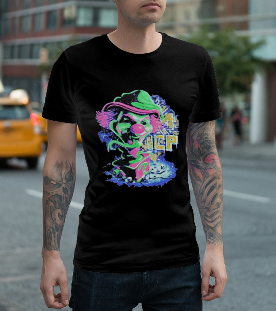Insane Clown Posse ICP Jack In The Riddle Box Psychedelic Clown T-Shirt
