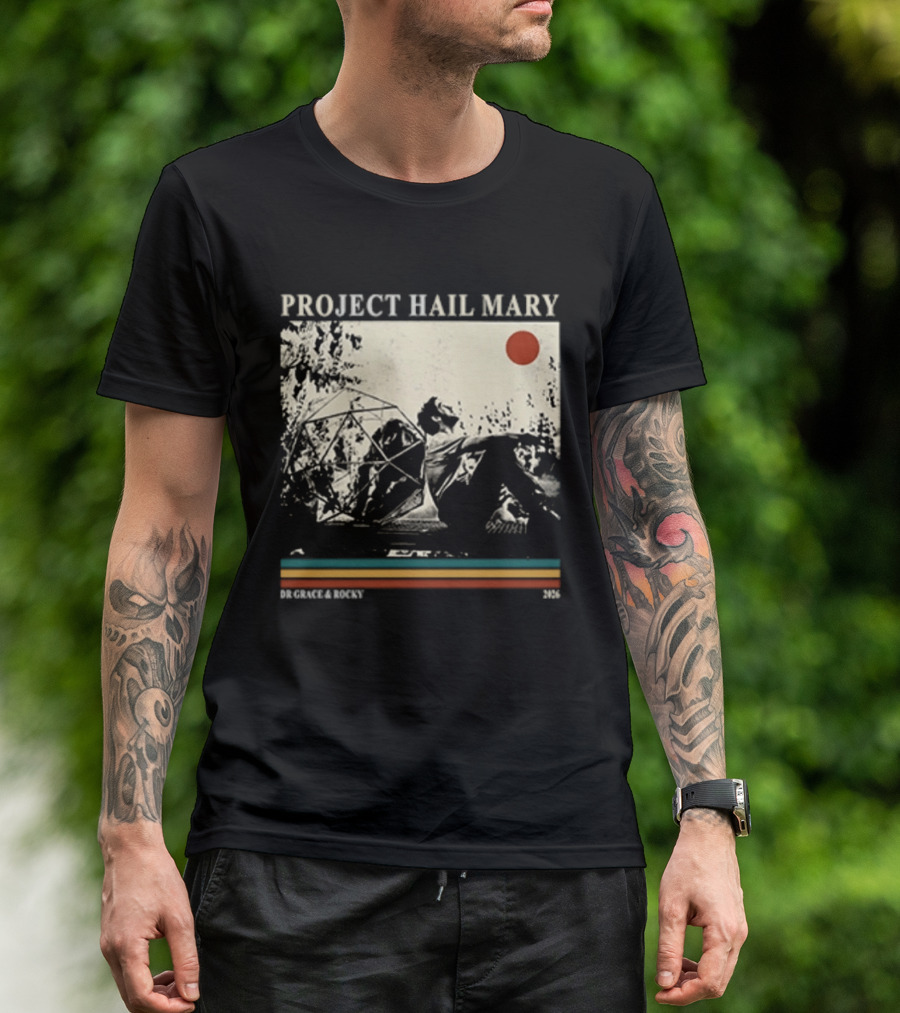 Project Hail Mary Dr Grace & Rocky 2021 Vintage Cover T-Shirt