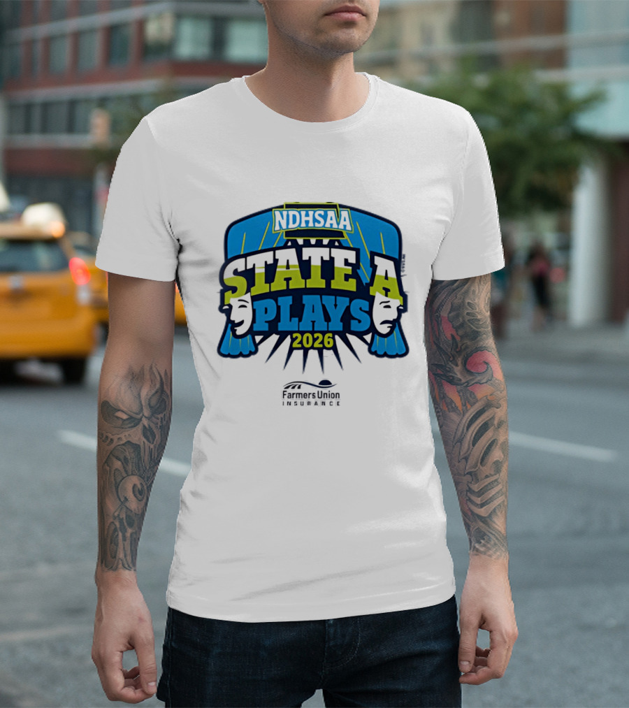 NDHSAA 2026 State A Plays Farmers Union Insurance T-Shirt