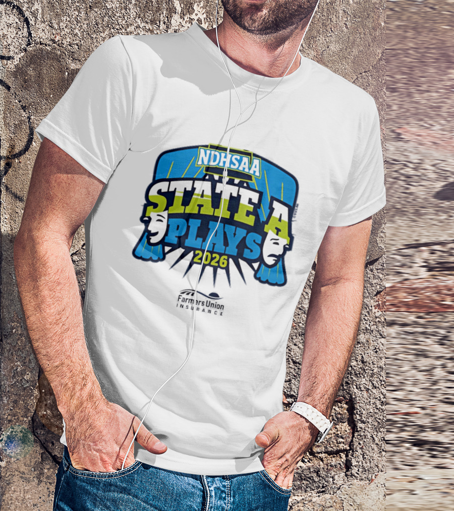 NDHSAA 2026 State A Plays Farmers Union Insurance T-Shirt