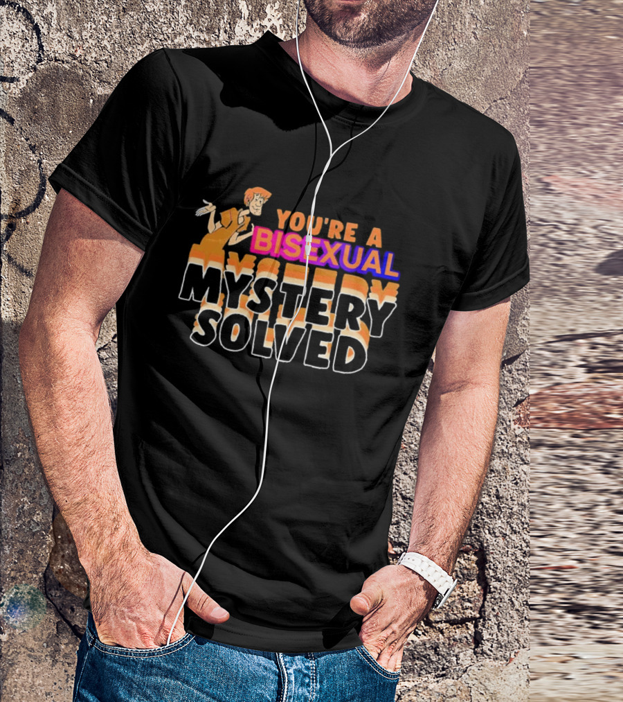 Shaggy Scooby Doo You're A Bisexual Mystery Solved T-Shirt