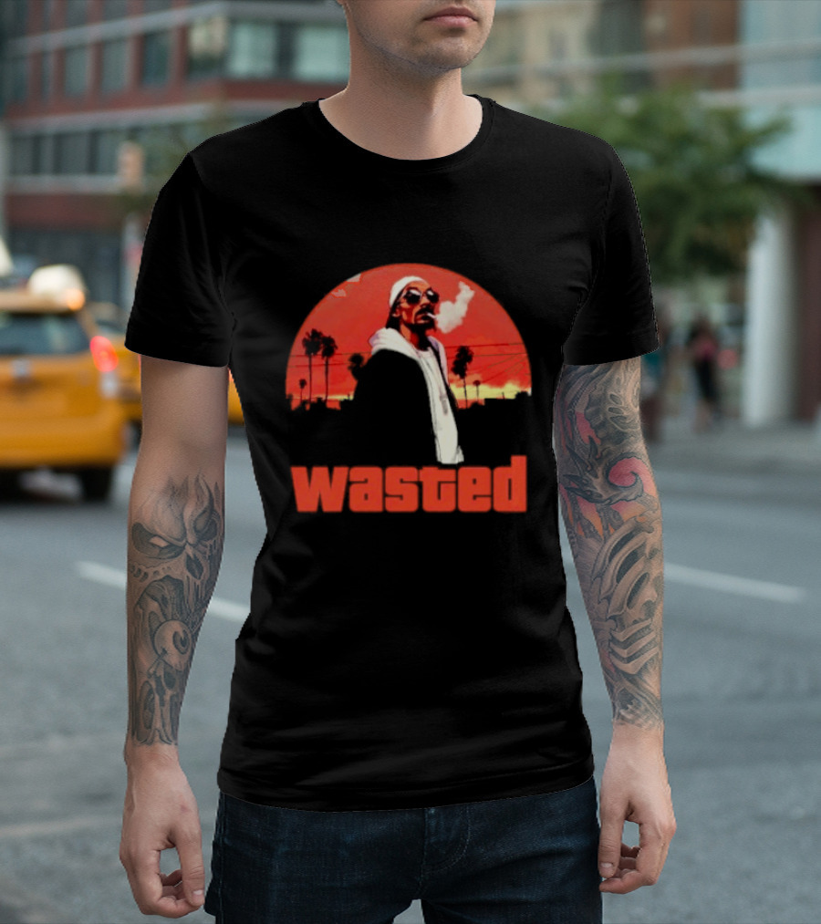 Wasted Sunset Palm Trees Snoop Dogg T-Shirt