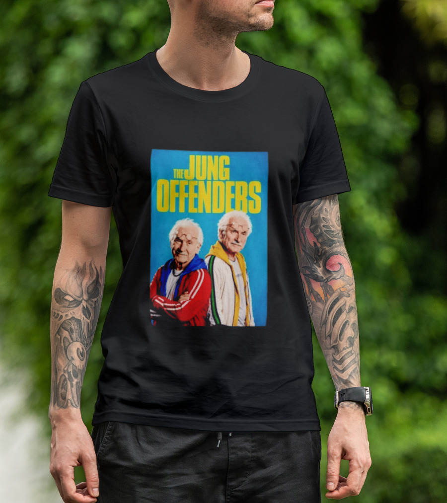 The Jung Offenders Comedy Duo Vintage Look T-Shirt
