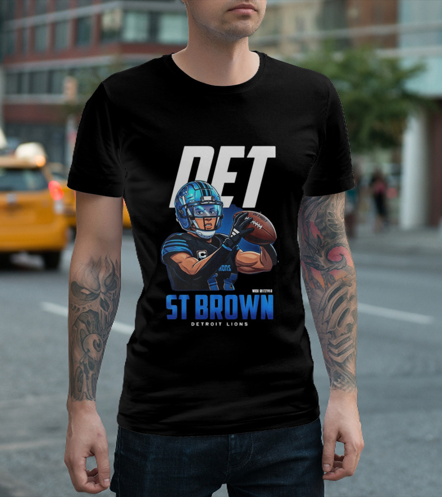 DET St Brown Detroit Lions Football T-Shirt