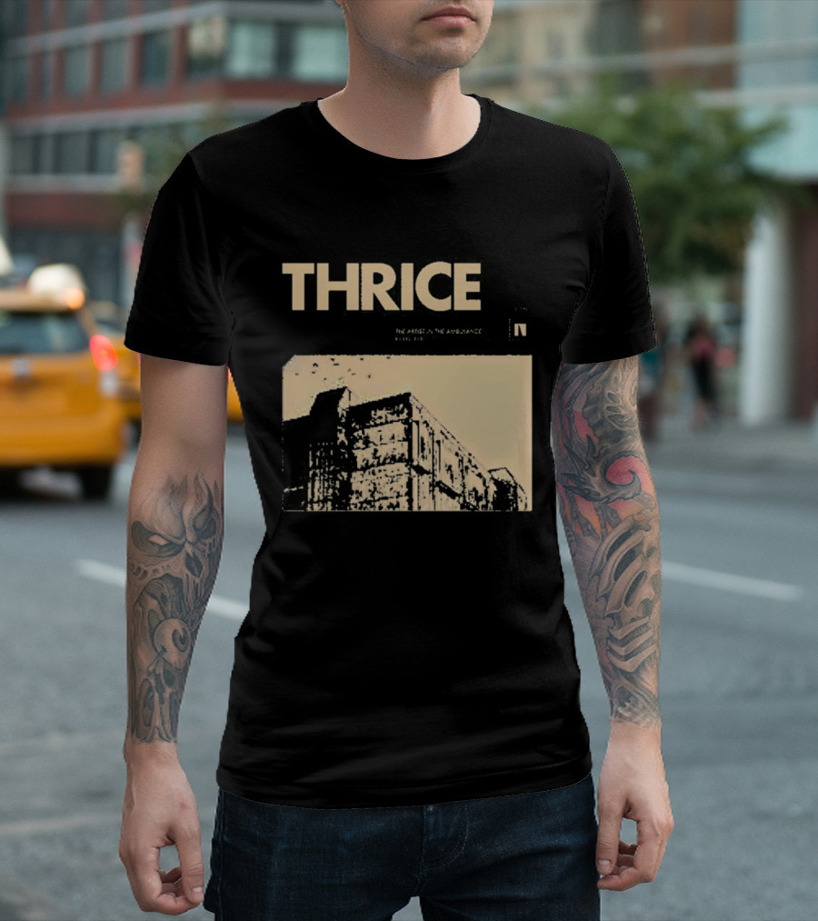 Thrice The Artist In The Ambulance Album Cover Art Building T-Shirt