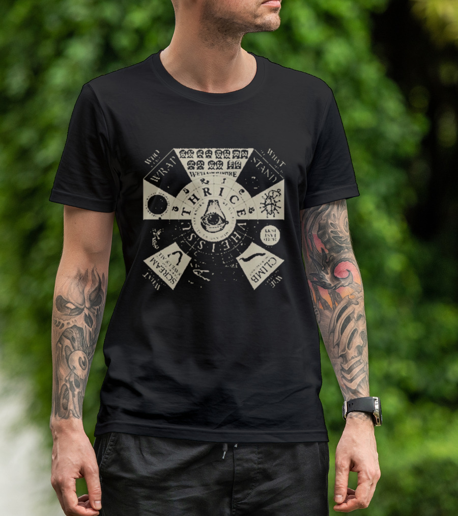 Thrice Vheissu Album Cover With Music Symbols And Mechanical Details T-Shirt