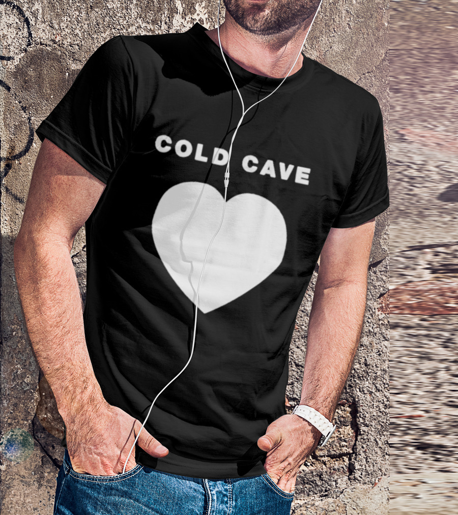 Heartworm Press Cold Cave White Heart T-Shirt